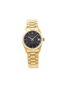 Rolex montre Datejust 31 mm pre-owned - Noir