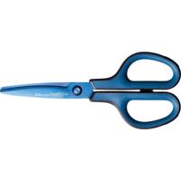 Plus FitCut Curve PREMIUM schaar, 17,5 cm, titanium bladen, blauw, op blister