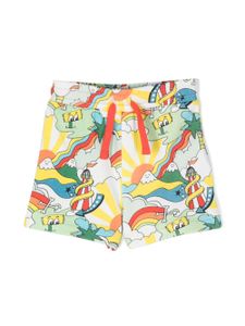 Stella McCartney Kids short à imprimé graphique - Vert