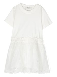 Sea Kids robe à broderie anglaise - Tons neutres