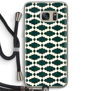 Moroccan tiles: Samsung Galaxy S7 Transparant Hoesje met koord