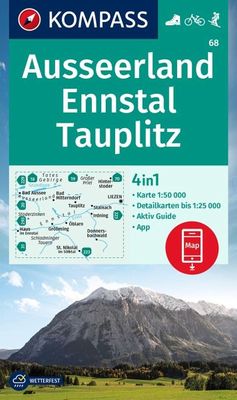 Wandelkaart 68 Ausseerland - Ennstal - Tauplitz | Kompass