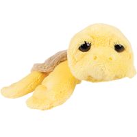 Suki Gifts pluche zeeschildpad Jules knuffeldier - cute eyes - geel - 14 cm