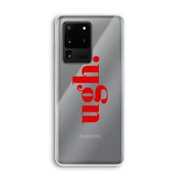 Ugh: Samsung Galaxy S20 Ultra Transparant Hoesje