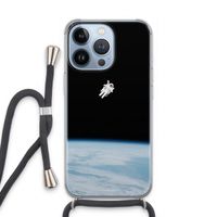 Alone in Space: iPhone 13 Pro Transparant Hoesje met koord
