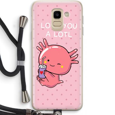 Love You A Lotl: Samsung Galaxy J6 (2018) Transparant Hoesje met koord