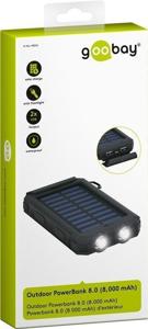 Goobay 49216 powerbank Lithium-Polymeer (LiPo) 8000 mAh Zwart, Blauw