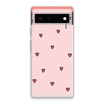 Hartjes: Google Pixel 6 Transparant Hoesje