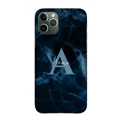 Midnight Marble: Volledig geprint iPhone 11 Pro Hoesje
