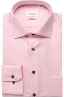 ETERNA Comfort Fit Overhemd Roze/aqua, Gestructureerd