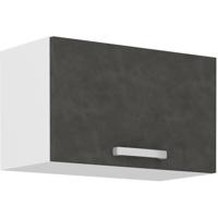 Kapkast met kanteldeur - Mat grijs - L 60 x 31,6 x H 36 cm - LASSEN