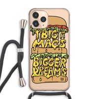 Big Macs Bigger Dreams: iPhone 11 Pro Max Transparant Hoesje met koord