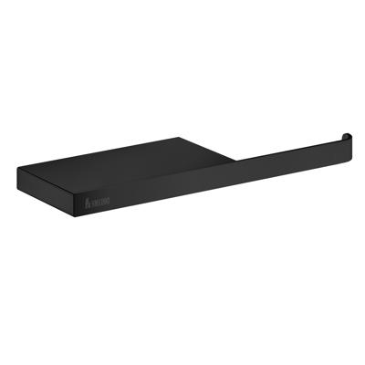 Toiletrolhouder Smedbo Outline met planchet Mat Zwart Smedbo