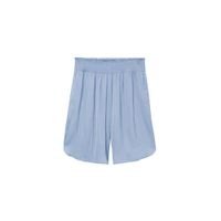 Mango high waist wide leg korte broek lichtblauw - thumbnail