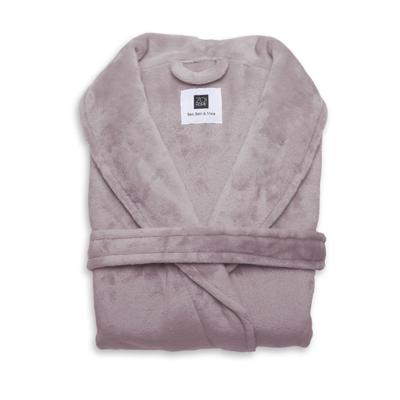 Luxe Badjas Pastel Kleuren Effen Pale Roze L Zo!Home - Dekbed-Discounter.nl