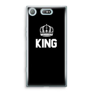 King zwart: Sony Xperia XZ1 Compact Transparant Hoesje
