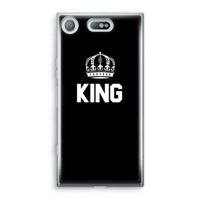 King zwart: Sony Xperia XZ1 Compact Transparant Hoesje