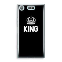 King zwart: Sony Xperia XZ1 Compact Transparant Hoesje