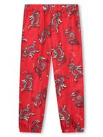 Kenzo Kids pantalon à coupe droite - Rouge