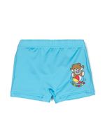 Moschino Kids short de bain à imprimé Teddy Bear - Bleu