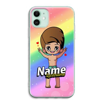 Chibi Maker man: iPhone 11 Transparant Hoesje