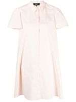 Paule Ka robe-chemise à manches volantées - Rose