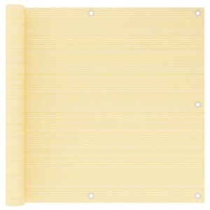 Balkonscherm 90x600 cm HDPE beige