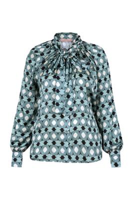 Lorina circle blouse - multi color - 13557