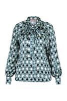 Lorina circle blouse - multi color - 13557