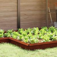 VidaXL Slakkenhekje roestig 13,5 x 13,5 x 25 cm cortenstaal