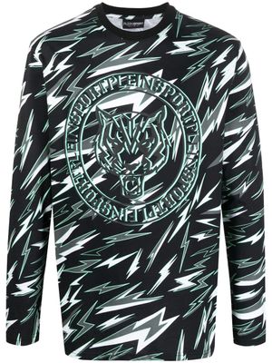 Plein Sport t-shirt à imprimé graphique - Noir