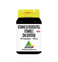 Vitamine B3 resveratrol gebufferde vitamine C zink