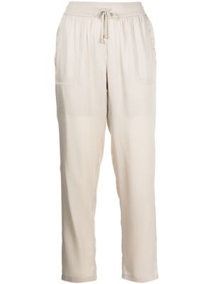 Lorena Antoniazzi pantalon de jogging à lien de resserrage - Tons neutres