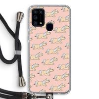 Ponys: Samsung Galaxy M31 Transparant Hoesje met koord