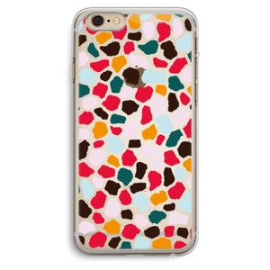 Colored Giraffe: iPhone 6 Plus / 6S Plus Transparant Hoesje