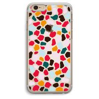 Colored Giraffe: iPhone 6 Plus / 6S Plus Transparant Hoesje