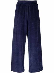 Sunnei pantalon palazzo à effet velours - Bleu