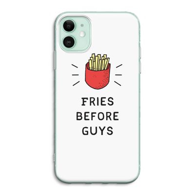Fries before guys: iPhone 11 Transparant Hoesje