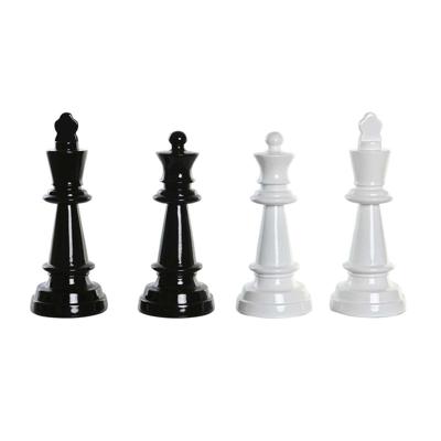 Decoratieve figuren DKD Home Decor Zwart Wit Hars Schaakstukken Modern (11 x 11 x 27,5 cm) (4 Stuks)