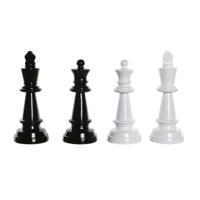 Decoratieve figuren DKD Home Decor Zwart Wit Hars Schaakstukken Modern (11 x 11 x 27,5 cm) (4 Stuks)