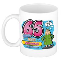 Cadeau mok - 65 weegt zwaarder dan verwacht - keramiek - 300 ml