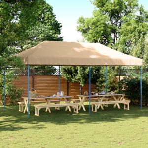 VidaXL Partytent inklapbaar pop-up 580x292x315 cm beige