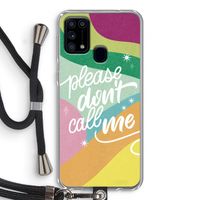 Don't call: Samsung Galaxy M31 Transparant Hoesje met koord