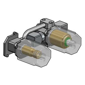 Hotbath inbouwdeel voor badmengkraan met uitloop met omstel met handdouche met houder HBCB026