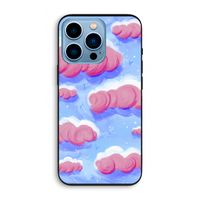 Roze wolken met vogels: iPhone 13 Pro Biologisch afbreekbaar hoesje