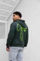 Off The Pitch 3D Off Hoodie Heren Donkergroen - Maat S - Kleur: Donkergroen | Soccerfanshop