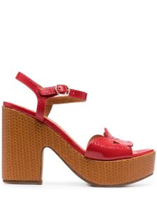 Chie Mihara sandales Detour 120 mm en cuir - Rouge