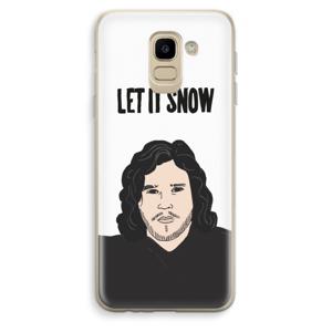 Let It Snow: Samsung Galaxy J6 (2018) Transparant Hoesje