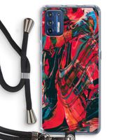 Endless Descent: Motorola Moto G9 Plus Transparant Hoesje met koord