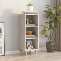 Dressoir 34,5x32,5x90 cm bewerkt hout betongrijs